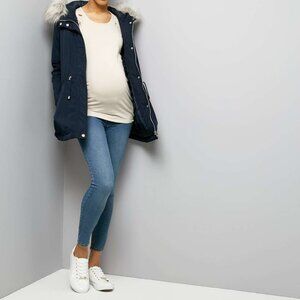 NEW LOOK Blue Under Bump Maternity Skinny Jeans